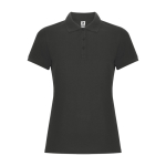 Dames polo van katoen, slim fit Roly Direct Pegaso Premium kleur taupe grijs tweede weergave