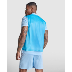Uniseks sporthemd van ademend polyester 90 g/m² Roly Direct Roma kleur wit eerste gebruiksweergave
