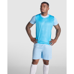 Uniseks sporthemd van ademend polyester 90 g/m² Roly Direct Roma kleur wit vierde gebruiksweergave