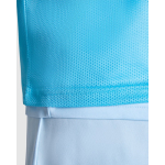 Uniseks sporthemd van ademend polyester 90 g/m² Roly Direct Roma kleur wit detailweergave 1