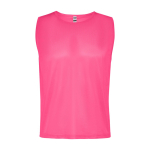Uniseks sporthemd van ademend polyester 90 g/m² Roly Direct Roma kleur neon roze tweede weergave