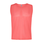 Uniseks sporthemd van ademend polyester 90 g/m² Roly Direct Roma kleur koraal tweede weergave