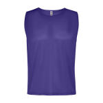 Uniseks sporthemd van ademend polyester 90 g/m² Roly Direct Roma kleur paars tweede weergave