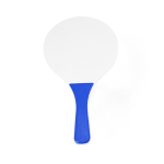 Strandtennisset met 2 houten rackets en 1 bal kleur rood detailweergave 2