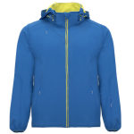 Softshell jas met afneembare capuchon en zakken Roly Direct Siberia kleur koningsblauw eerste gebruiksweergave