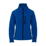 Softshell jas voor dames 300 g/m² Roly Direct Antartida kleur koningsblauw tweede weergave