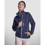 Softshell jas voor dames 300 g/m² Roly Direct Antartida kleur marineblauw eerste gebruiksweergave