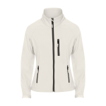 Softshell jas voor dames 300 g/m² Roly Direct Antartida kleur gebroken wit tweede weergave