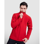 Softshell jas met elastaan 300 g/m² Roly Direct Nebraska kleur rood eerste gebruiksweergave