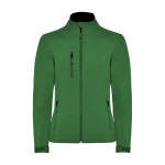 Softshell jas voor dames 300 g/m² Roly Direct Nebraska kleur groene fles tweede weergave