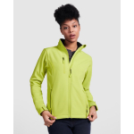 Softshell jas voor dames 300 g/m² Roly Direct Nebraska kleur limoen groen eerste gebruiksweergave