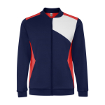 Sportjas van polyester met rits 240 g/m² Roly Direct Leros kleur rood tweede weergave