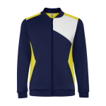 Sportjas van polyester met rits 240 g/m² Roly Direct Leros kleur geel tweede weergave