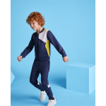 Sportjas van polyester met rits 240 g/m² Roly Direct Leros kleur geel tweede gebruiksweergave