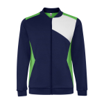 Sportjas van polyester met rits 240 g/m² Roly Direct Leros kleur groen tweede weergave