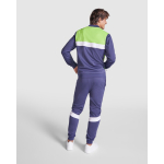 Sportjas van polyester met rits 240 g/m² Roly Direct Leros kleur groen derde gebruiksweergave