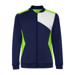 Sportjas van polyester met rits 240 g/m² Roly Direct Leros kleur limoen groen tweede weergave