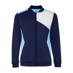 Sportjas van polyester met rits 240 g/m² Roly Direct Leros kleur lichtblauw tweede weergave
