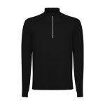 Sweatshirt van gerecycled poly 200 g/m² Roly Direct Estambul kleur zwart tweede weergave