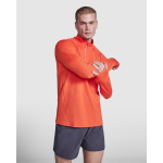 Sweatshirt van gerecycled poly 200 g/m² Roly Direct Estambul kleur donker oranje zesde gebruiksweergave
