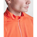 Sweatshirt van gerecycled poly 200 g/m² Roly Direct Estambul kleur donker oranje detailweergave 1