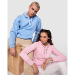 Sweater van katoen en polyester 280 g/m² Roly Direct Urban kleur pastel blauw derde gebruiksweergave