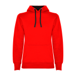 Slim fit dames sweater van katoen 280 g/m² Roly Direct Urban kleur onverzadigd rood tweede weergave