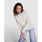 Trui van katoen en polyester met geribbelde manchetten 280 g/m² Roly Direct Clasica kleur mist groen vierde gebruiksweergave
