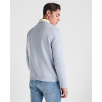 Trui van katoen en polyester met geribbelde manchetten 280 g/m² Roly Direct Clasica kleur gewassen blauw detailweergave 1