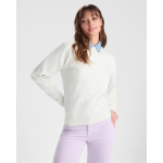 Trui van katoen en polyester met geribbelde manchetten 280 g/m² Roly Direct Clasica kleur gewassen blauw detailweergave 3