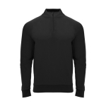 Sweater van polyester met ritssluiting 200 g/m² Roly Direct Epiro kleur zwart tweede weergave