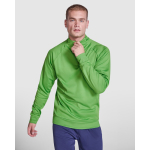 Sweatshirt van polyester met halve rits 200 g/m² Roly Direct Epiro kleur groen eerste gebruiksweergave