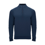 Sweater van polyester met ritssluiting 200 g/m² Roly Direct Epiro kleur marineblauw tweede weergave