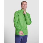 Sweater van polyester met ritssluiting 200 g/m² Roly Direct Epiro kleur neon groen vierde gebruiksweergave