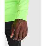 Sweatshirt van polyester met halve rits 200 g/m² Roly Direct Epiro kleur neon groen detailweergave 2
