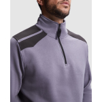 Werktrui van katoen en polyester 280 g/m² Roly Maverick kleur zwart detailweergave 2