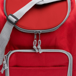 Koeltas van polyester met geïsoleerd hoofdvak voor 15L kleur rood detailweergave 2