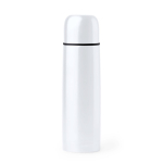 Thermosfles van roestvrij staal met glanzende afwerking 500 ml kleur wit tweede weergave