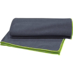 Handdoek voor bad en strand van polyester en polyamide 280 g/m² kleur taupe grijs tweede weergave