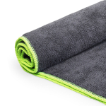 Handdoek voor bad en strand van polyester en polyamide 280 g/m² kleur taupe grijs detailweergave 2