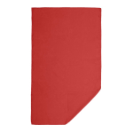 Microvezel sporthanddoek van polyester 190 g/m² kleur rood tweede weergave