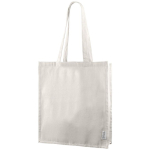 Canvas tas van gerecycled katoen met lange hengsels 240 g/m² kleur naturel tweede weergave