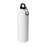 Gerecyclede RVS fles met karabijnhaak 750ml kleur wit