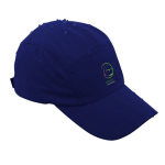 Sportpet van waterafstotende microvezel in één maat kleur blauw vierde weergave