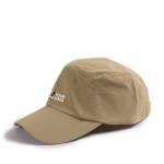Sportpet van waterafstotende microvezel in één maat kleur beige met afdrukgebied