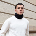 Nekwarmer van RPET-polyester in neutrale kleuren tweede weergave