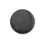 Ronde pin met glanzende afwerking en veiligheidsspeldsluiting kleur zwart  negende weergave