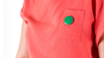 Ronde pin met glanzende afwerking en veiligheidsspeldsluiting kleur groen vijfde weergave