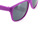 Zonnebril in diverse matte kleuren met zwarte transparante lenzen kleur fuchsia derde weergave
