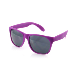 Zonnebril in diverse matte kleuren met zwarte transparante lenzen kleur fuchsia vierde weergave